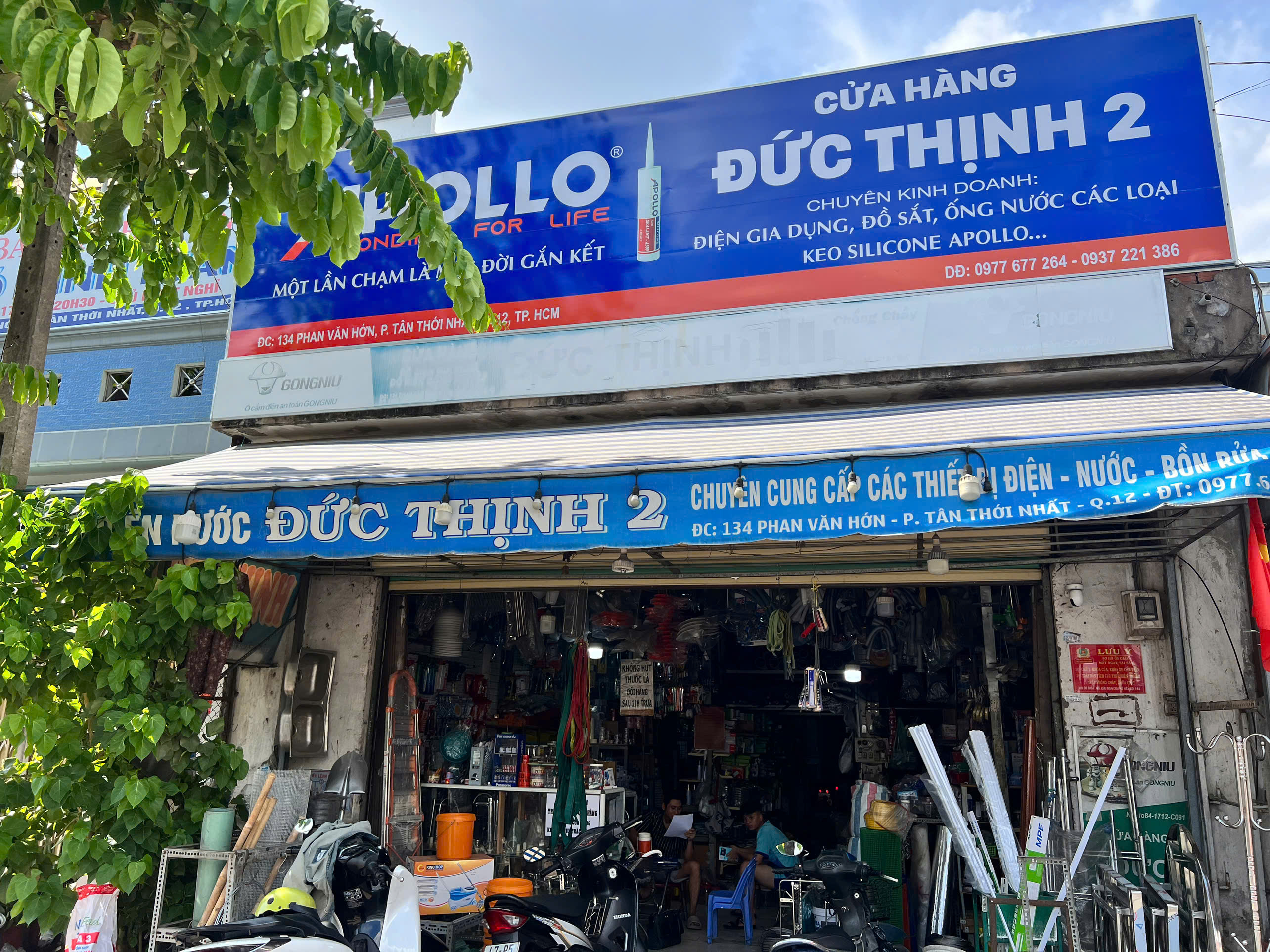 Nhượng lại cửa hàng điện nước đã kinh doanh 7 năm doanh thu 170tr/tháng mặt tiền Phan Văn Hớn Q.12