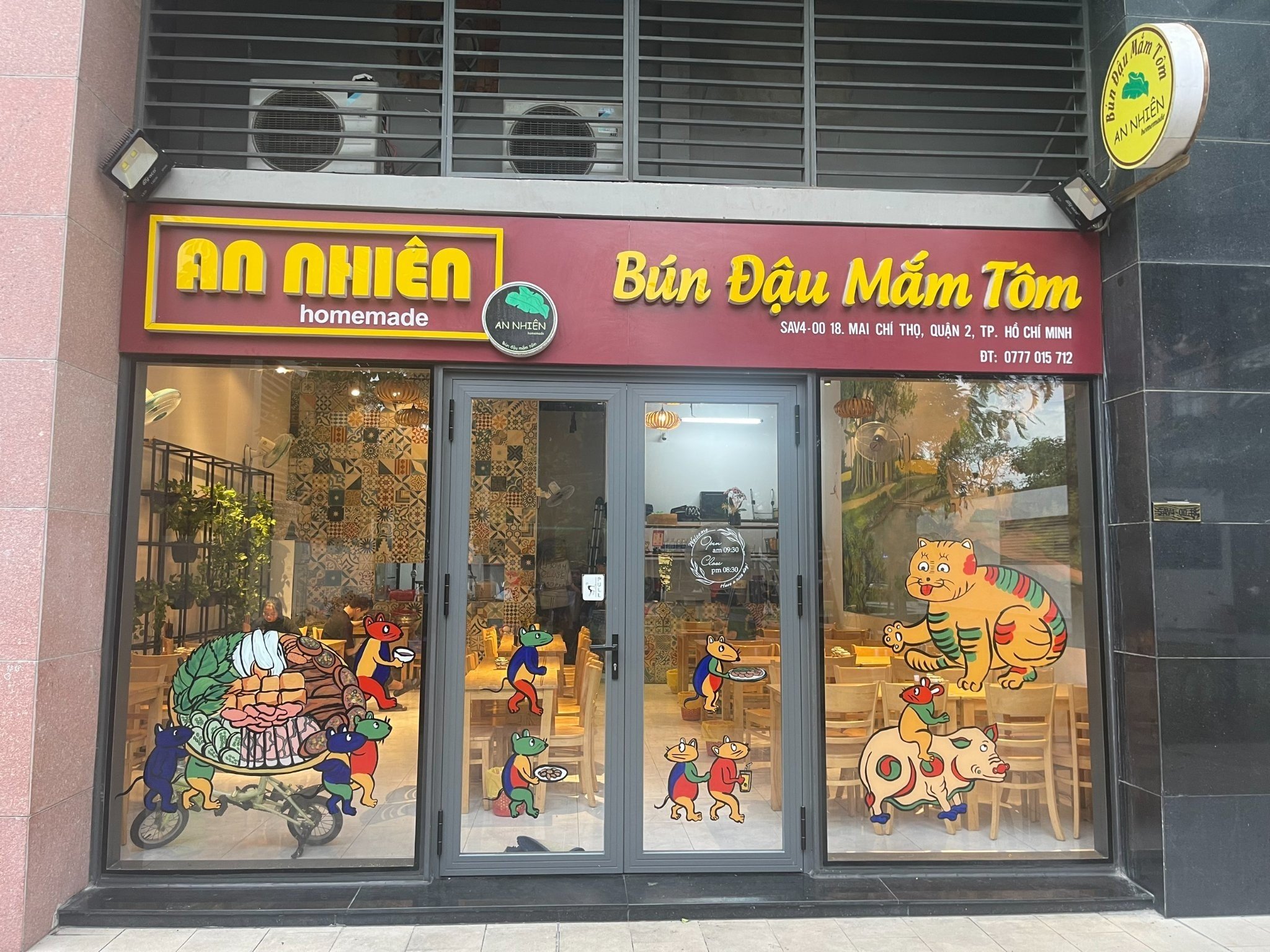 Sang quán bún đậu ở thủ đức